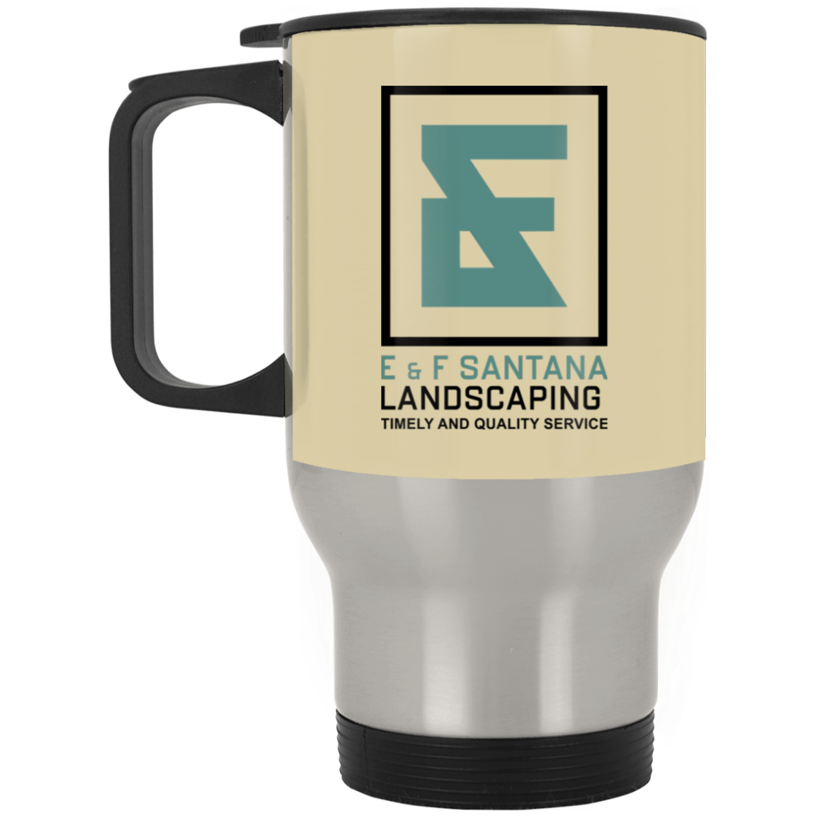 E&F Silver Stainless Travel Mug