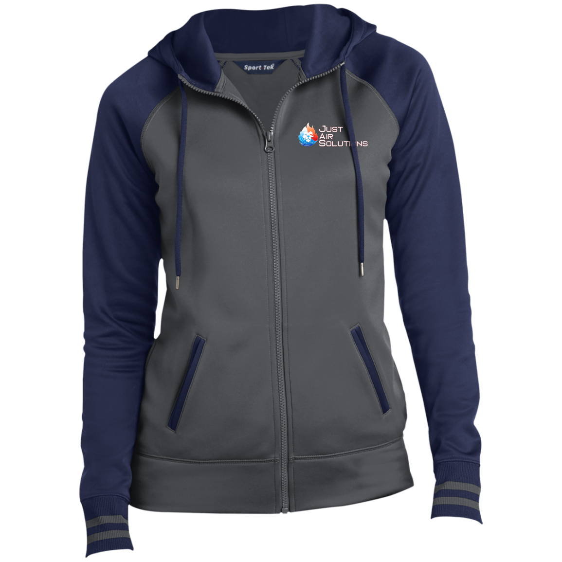 JUST AIR SOLUTIONS Ladies' Sport-Wick® Full-Zip Hooded Jacket