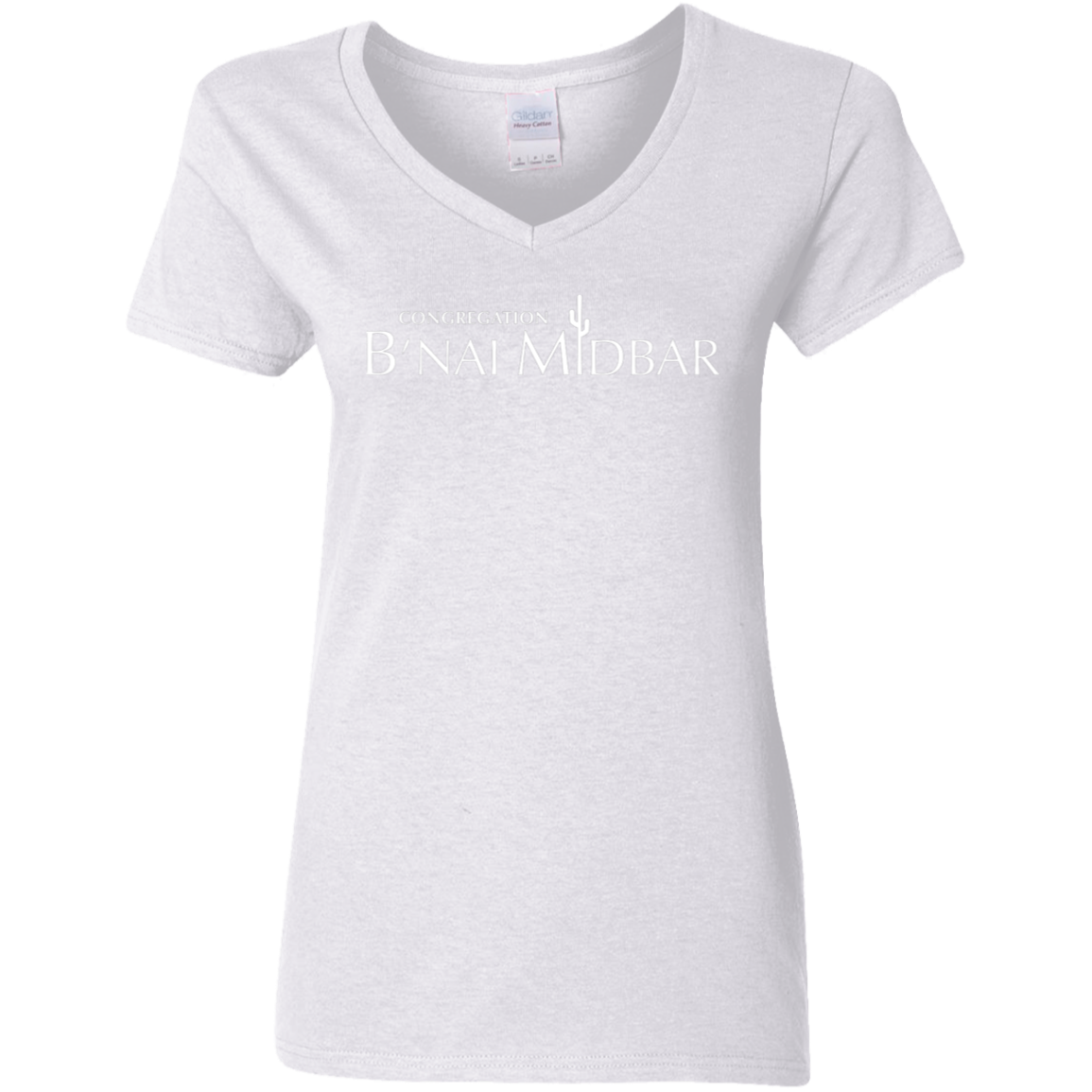 B'nai Midbar G500VL Ladies' 5.3 oz. V-Neck T-Shirt