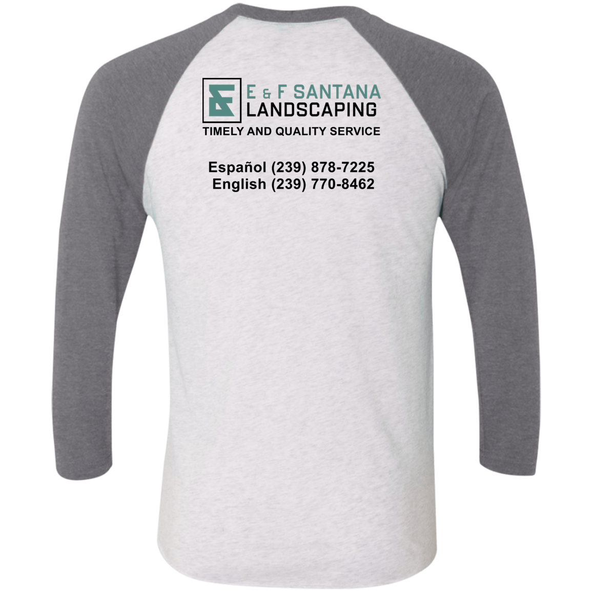 E&F Tri-Blend 3/4 Sleeve Raglan T-Shirt