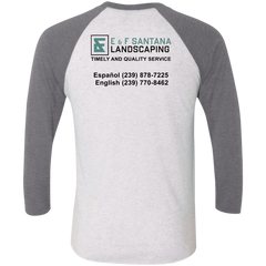 E&F Tri-Blend 3/4 Sleeve Raglan T-Shirt