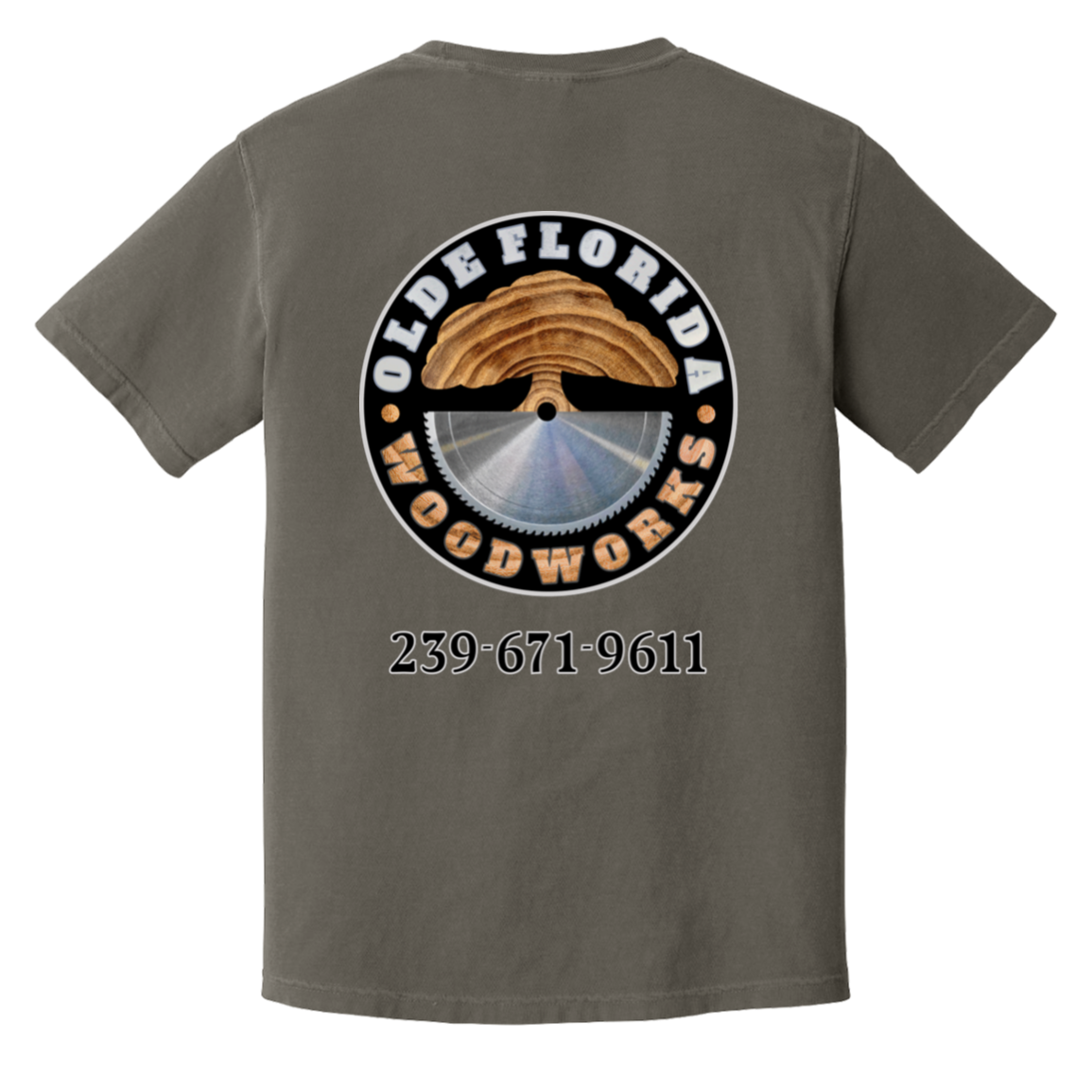 OLDE FLORIDA WOODWORKS CC1717 Heavyweight Garment-Dyed T-Shirt