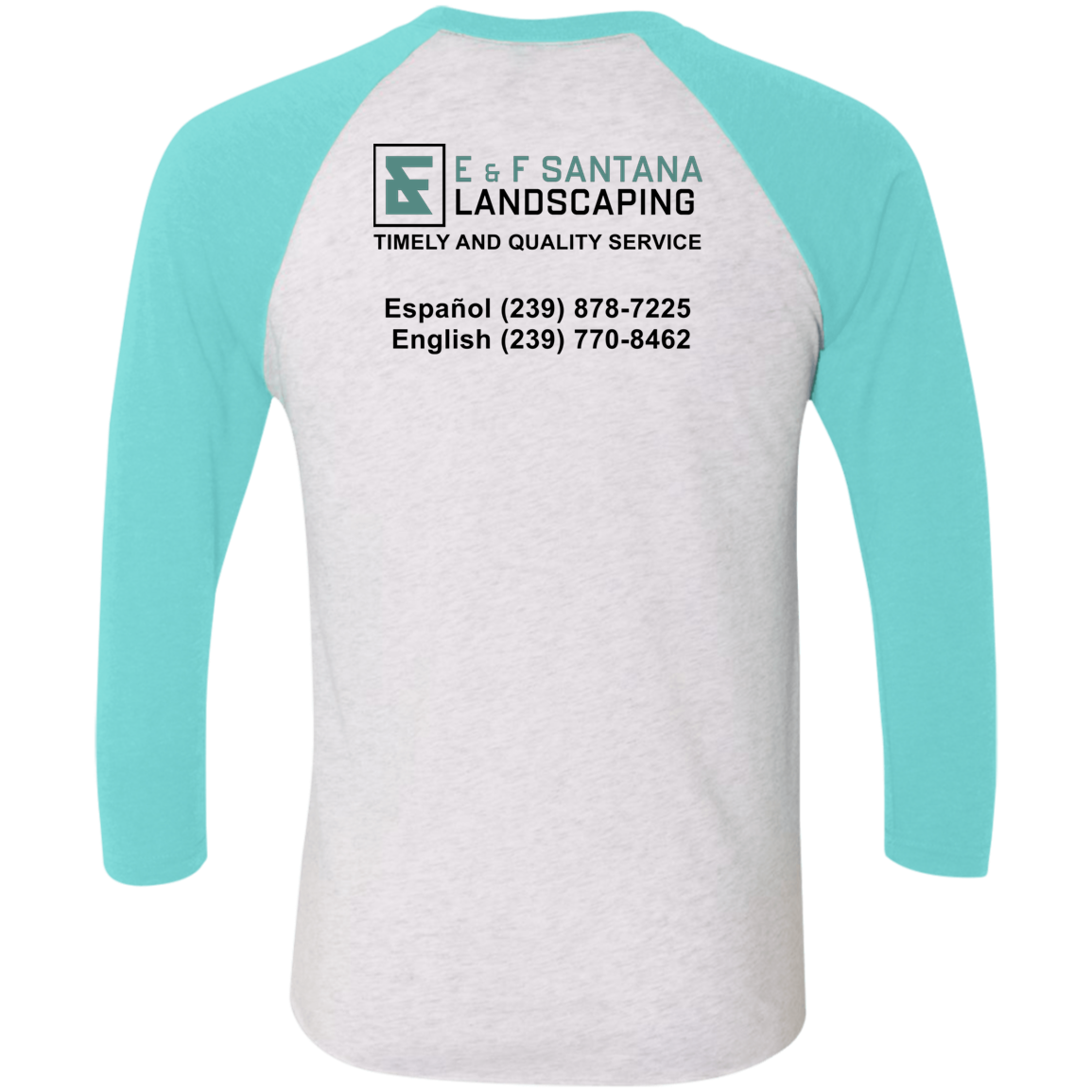 E&F Tri-Blend 3/4 Sleeve Raglan T-Shirt