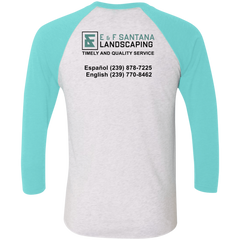 E&F Tri-Blend 3/4 Sleeve Raglan T-Shirt