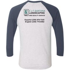 E&F Tri-Blend 3/4 Sleeve Raglan T-Shirt