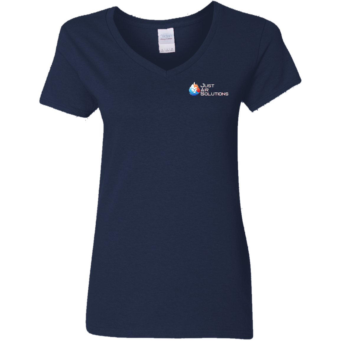 JUST AIR SOLUTIONS Ladies' 5.3 oz. V-Neck T-Shirt
