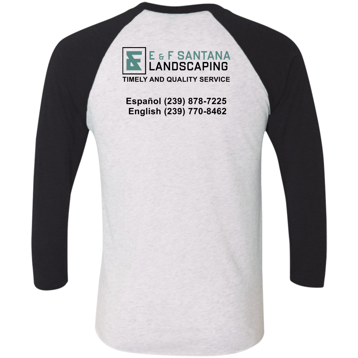 E&F Tri-Blend 3/4 Sleeve Raglan T-Shirt