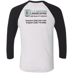 E&F Tri-Blend 3/4 Sleeve Raglan T-Shirt