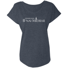 B'nai Midbar NL6760 Ladies' Triblend Dolman Sleeve