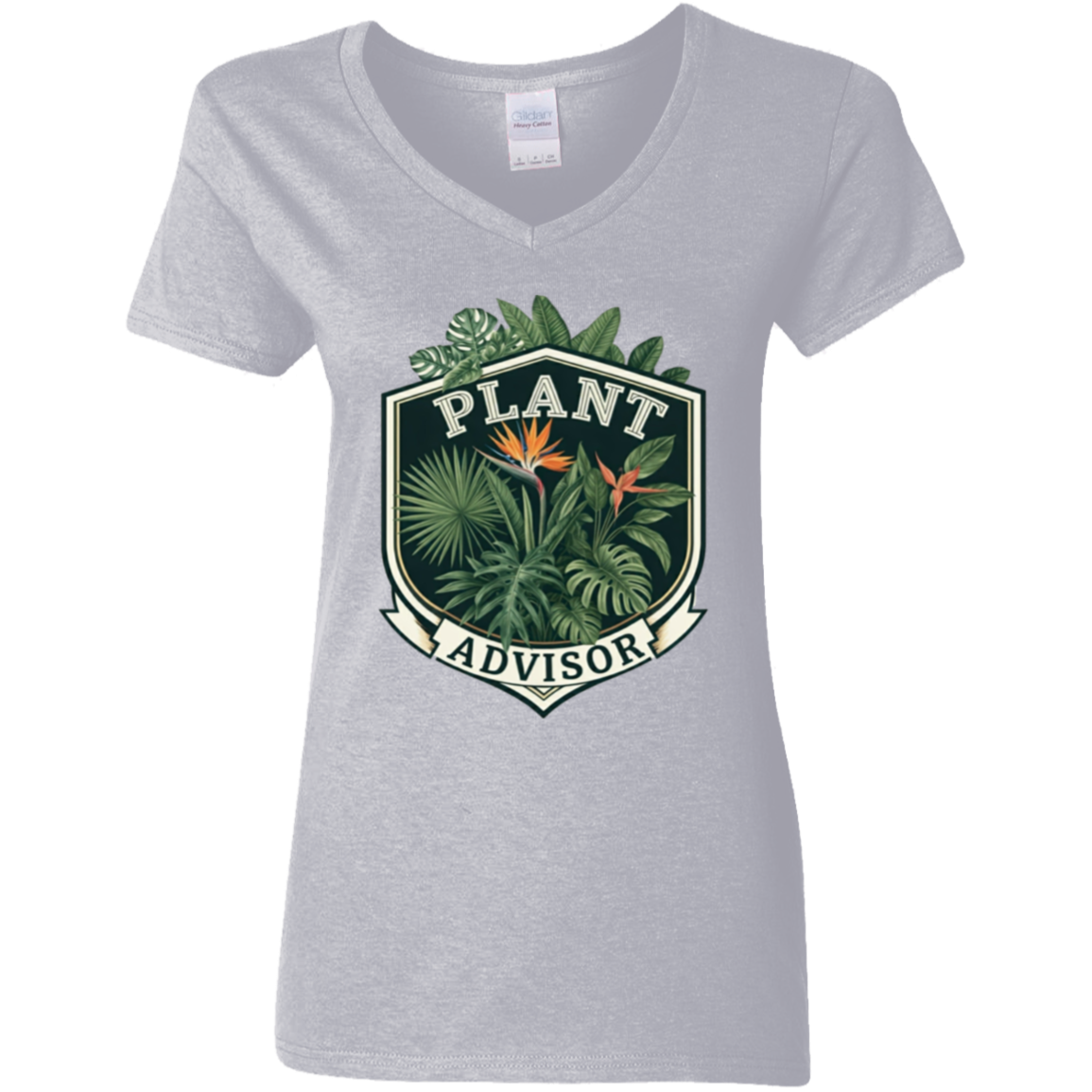 G500VL Ladies' 5.3 oz. V-Neck T-Shirt