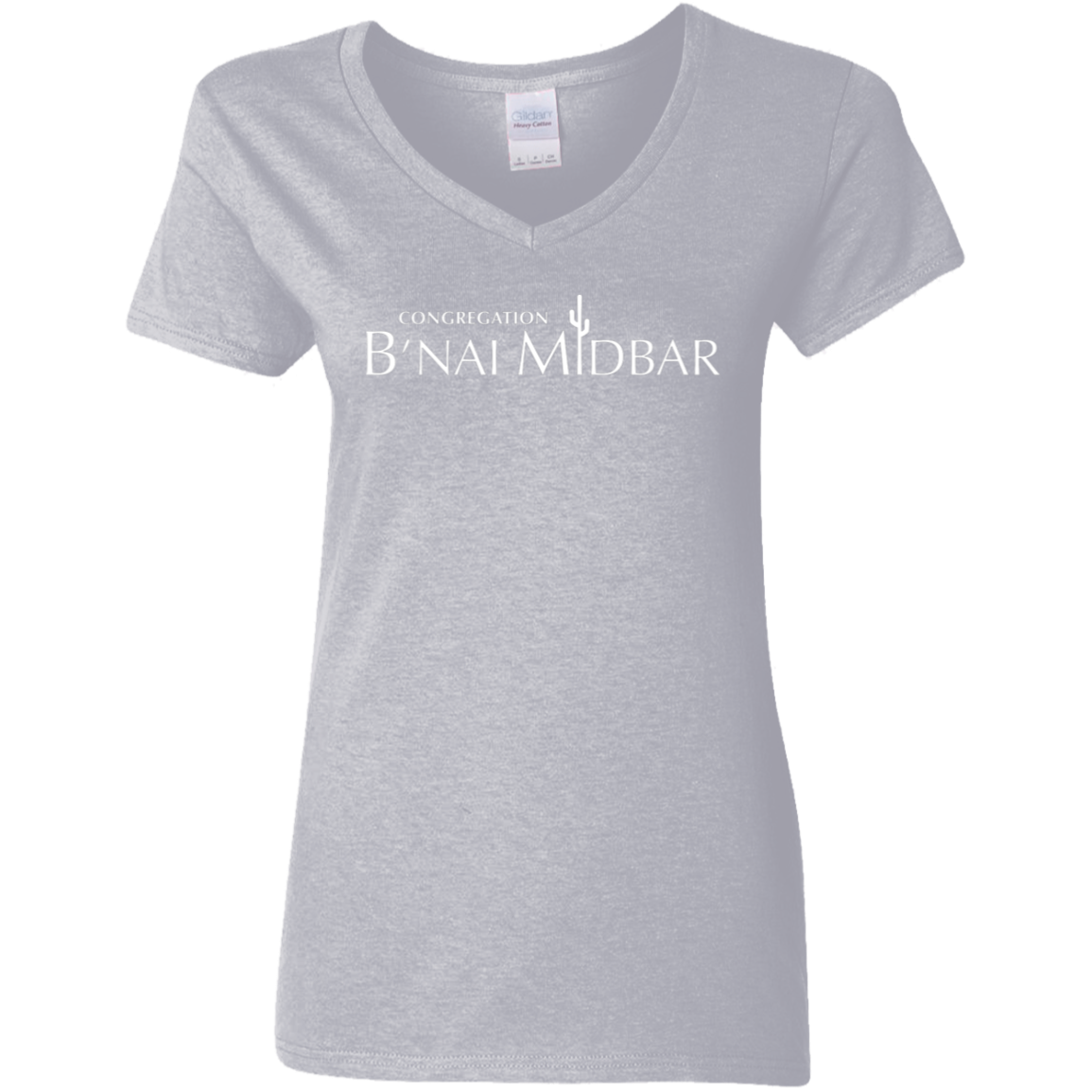 B'nai Midbar G500VL Ladies' 5.3 oz. V-Neck T-Shirt