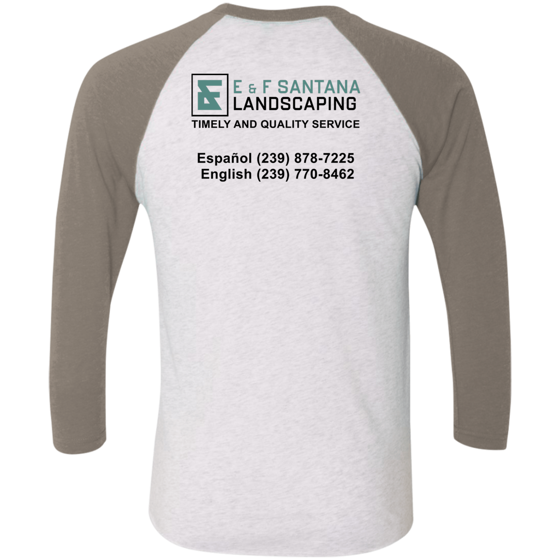 E&F Tri-Blend 3/4 Sleeve Raglan T-Shirt