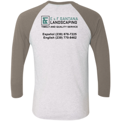 E&F Tri-Blend 3/4 Sleeve Raglan T-Shirt