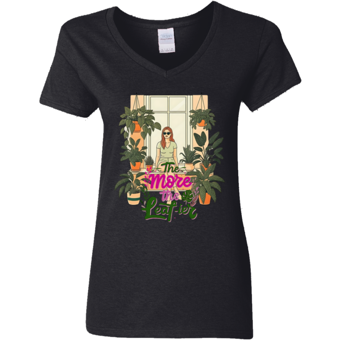 G500VL Ladies' 5.3 oz. V-Neck T-Shirt