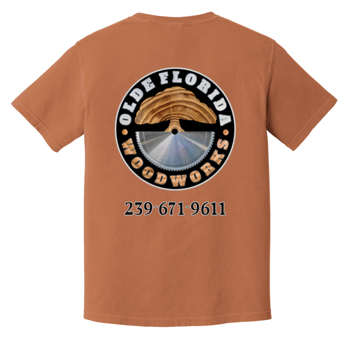 OLDE FLORIDA WOODWORKS CC1717 Heavyweight Garment-Dyed T-Shirt