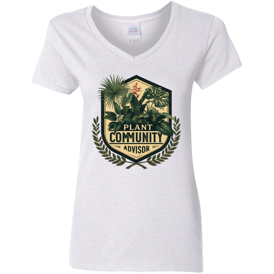 G500VL Ladies' 5.3 oz. V-Neck T-Shirt