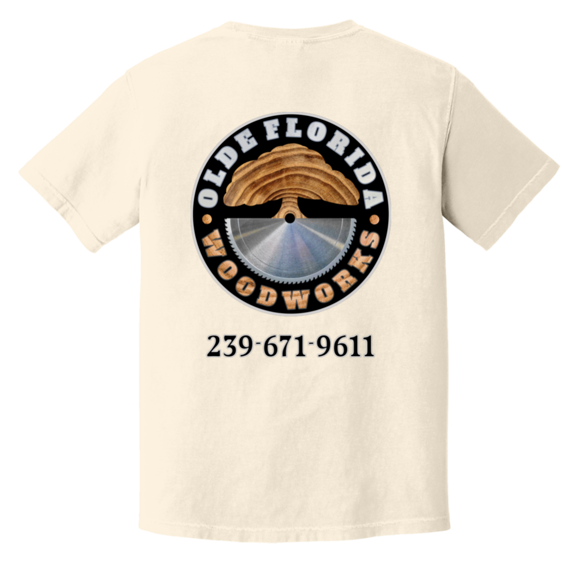 OLDE FLORIDA WOODWORKS CC1717 Heavyweight Garment-Dyed T-Shirt