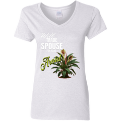 G500VL Ladies' 5.3 oz. V-Neck T-Shirt