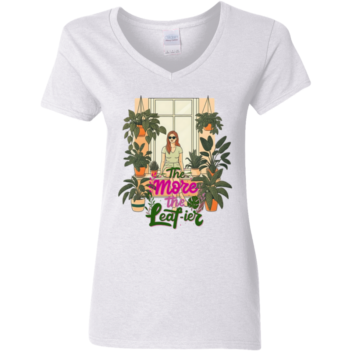 G500VL Ladies' 5.3 oz. V-Neck T-Shirt