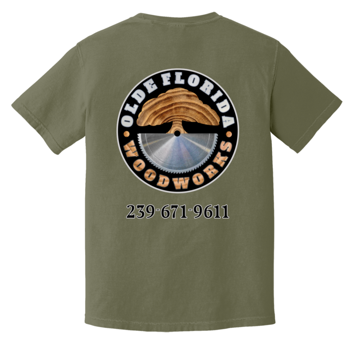 OLDE FLORIDA WOODWORKS CC1717 Heavyweight Garment-Dyed T-Shirt