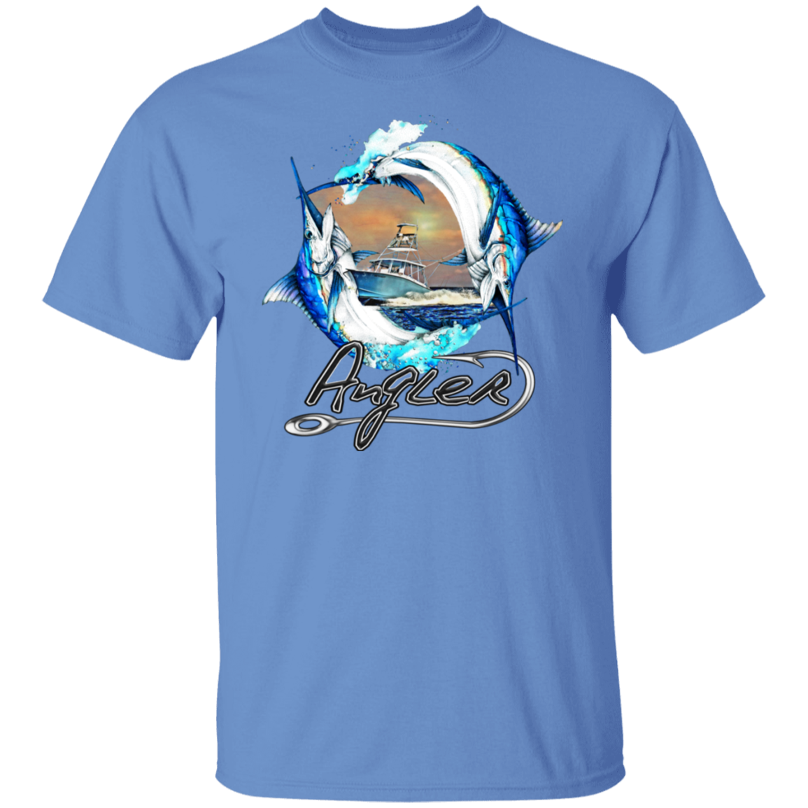 ANGLER DOUBLE MARLIN FISHING TEE