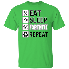EAT SLEEP FORTNITE REPEAT TEE