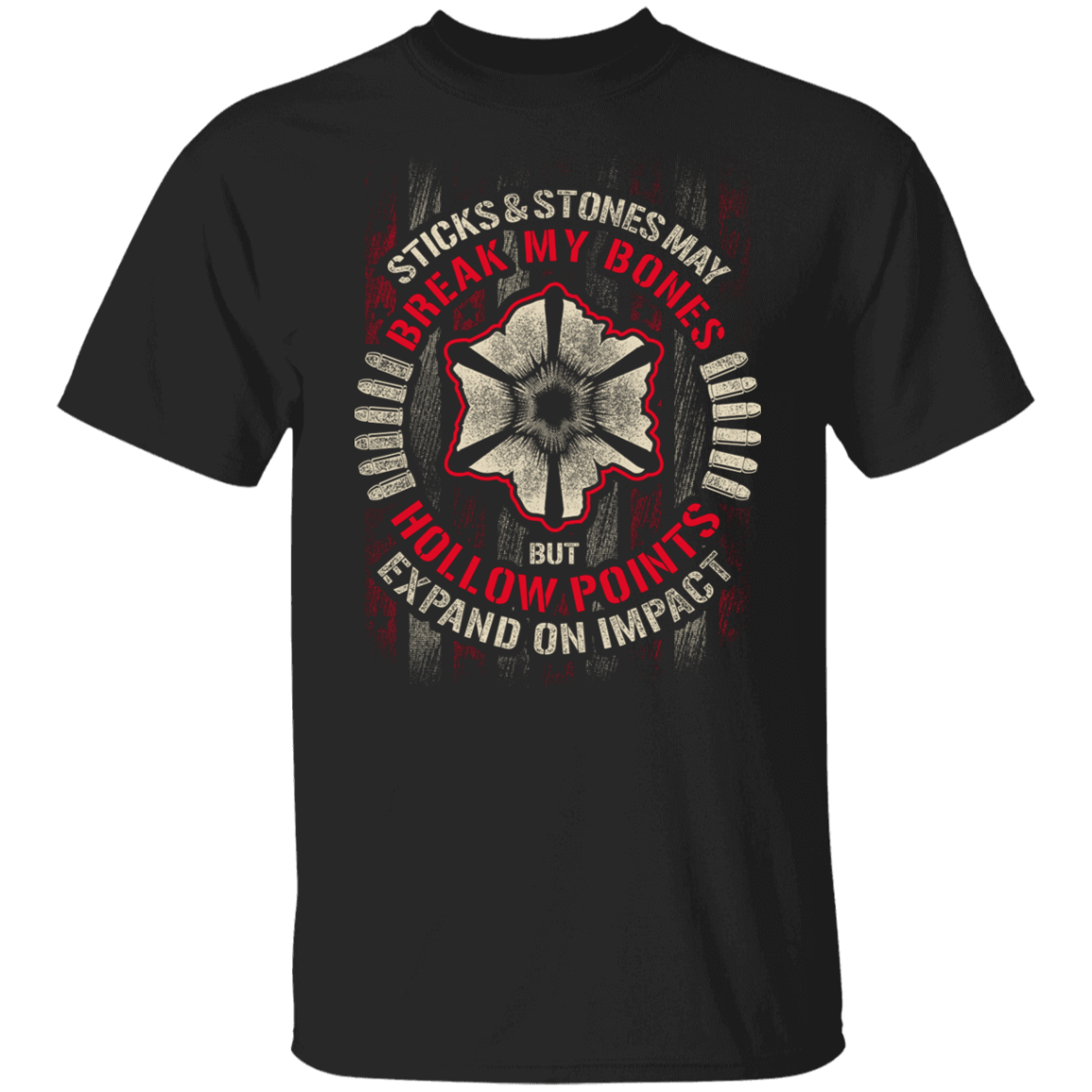 STICKS AND STONE GUN TEE
