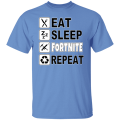 EAT SLEEP FORTNITE REPEAT TEE