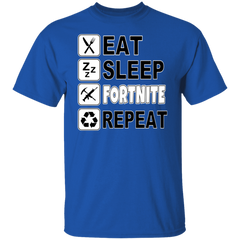 EAT SLEEP FORTNITE REPEAT TEE