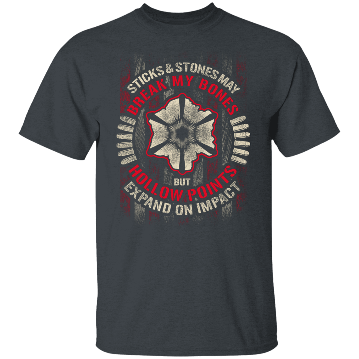 STICKS AND STONE GUN TEE