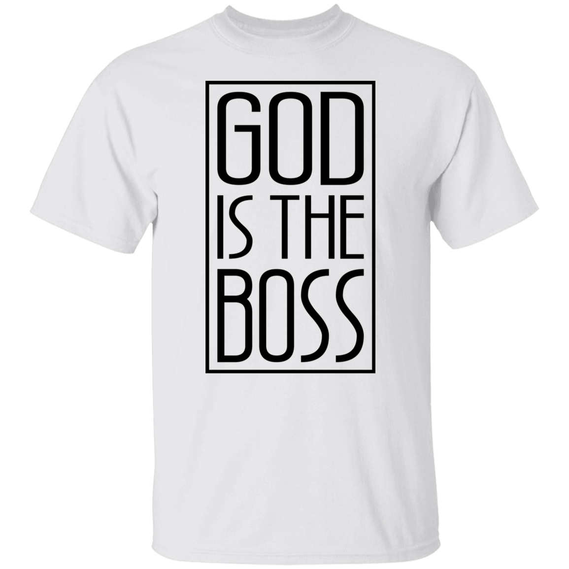 GOD IS THE BOSS BLK TEE