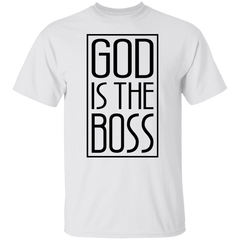 GOD IS THE BOSS BLK TEE