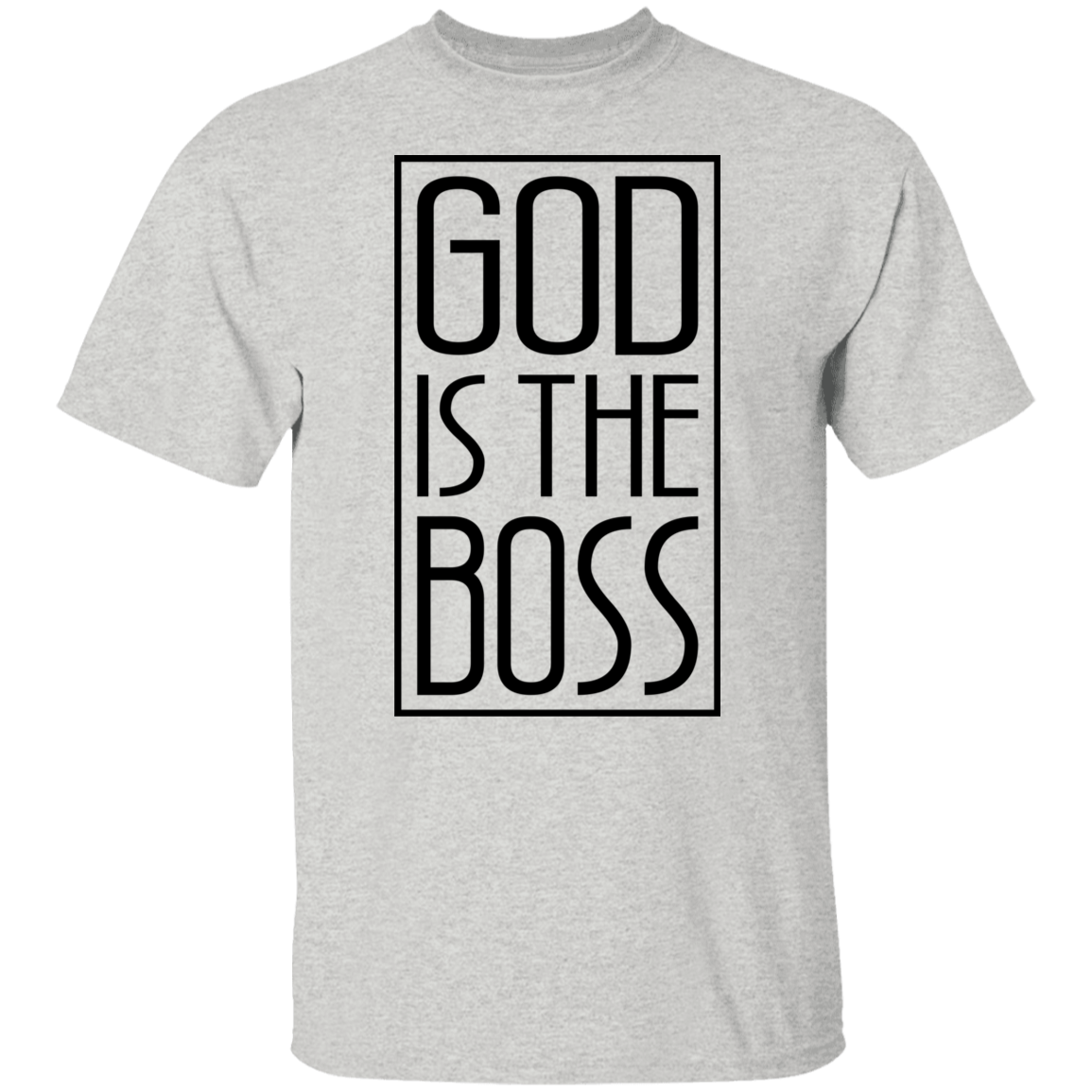 GOD IS THE BOSS BLK TEE