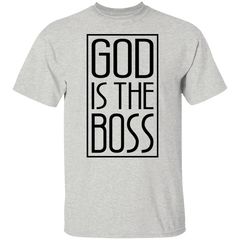 GOD IS THE BOSS BLK TEE