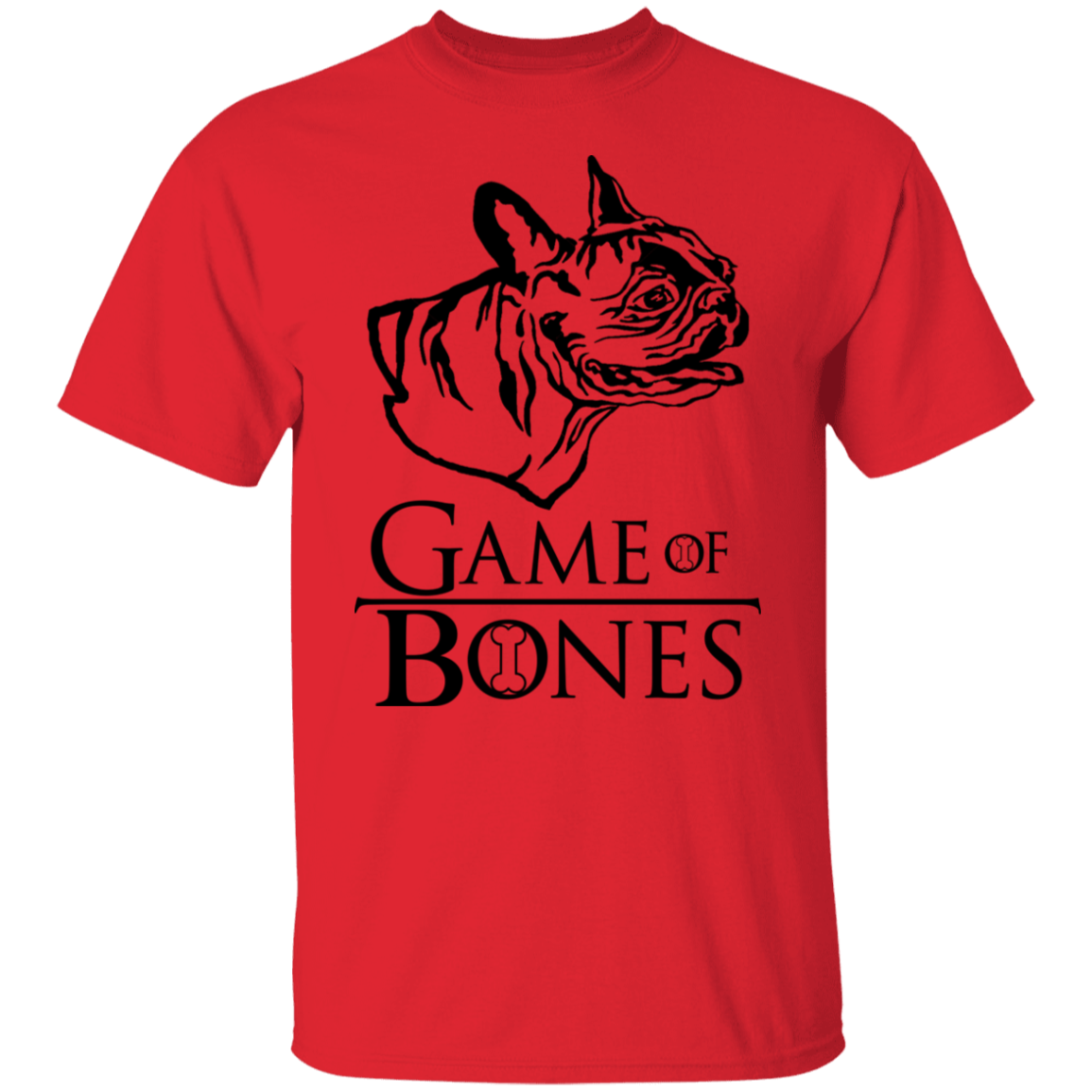 GAME OF BONES FRENCH BULLDOG DOG TEE