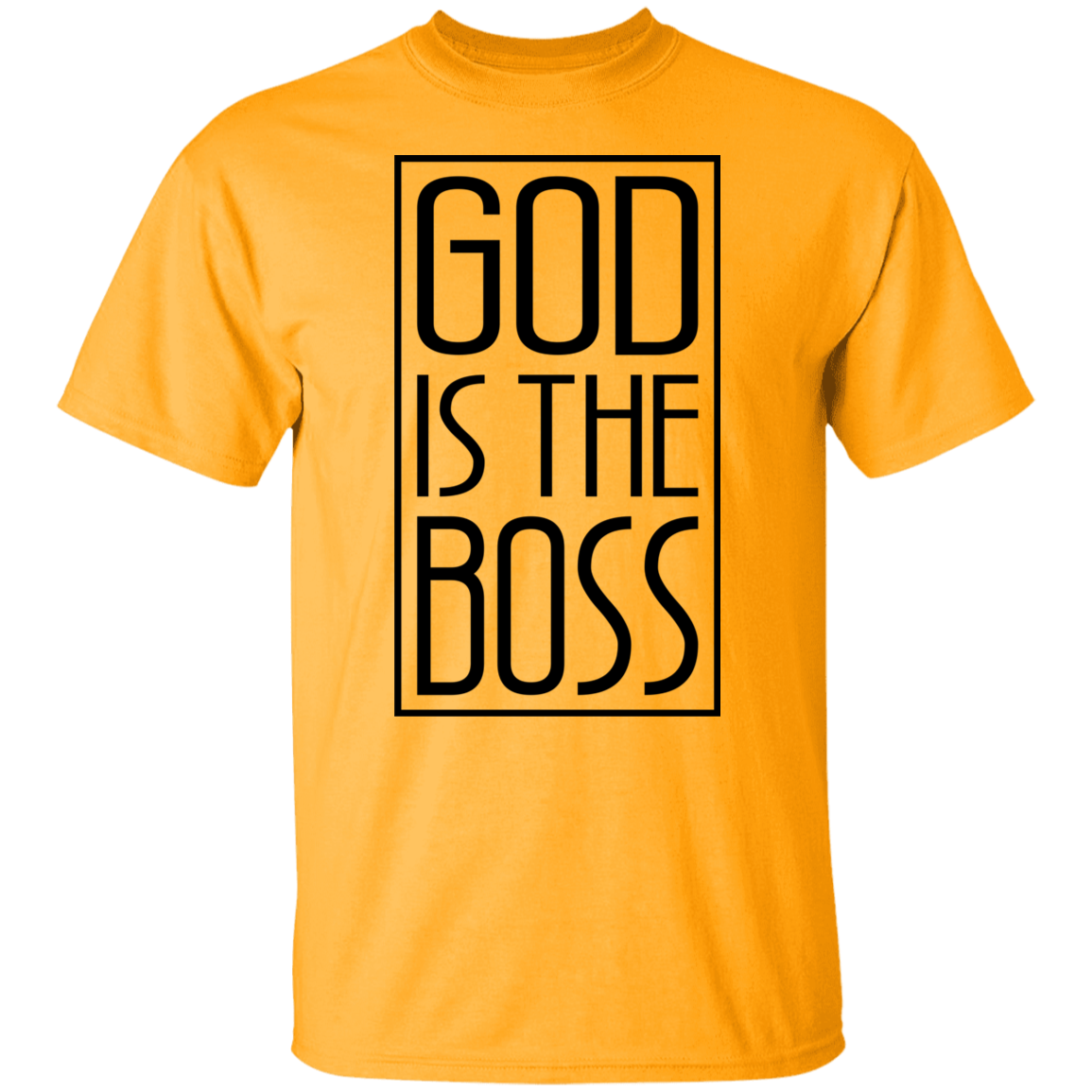 GOD IS THE BOSS BLK TEE