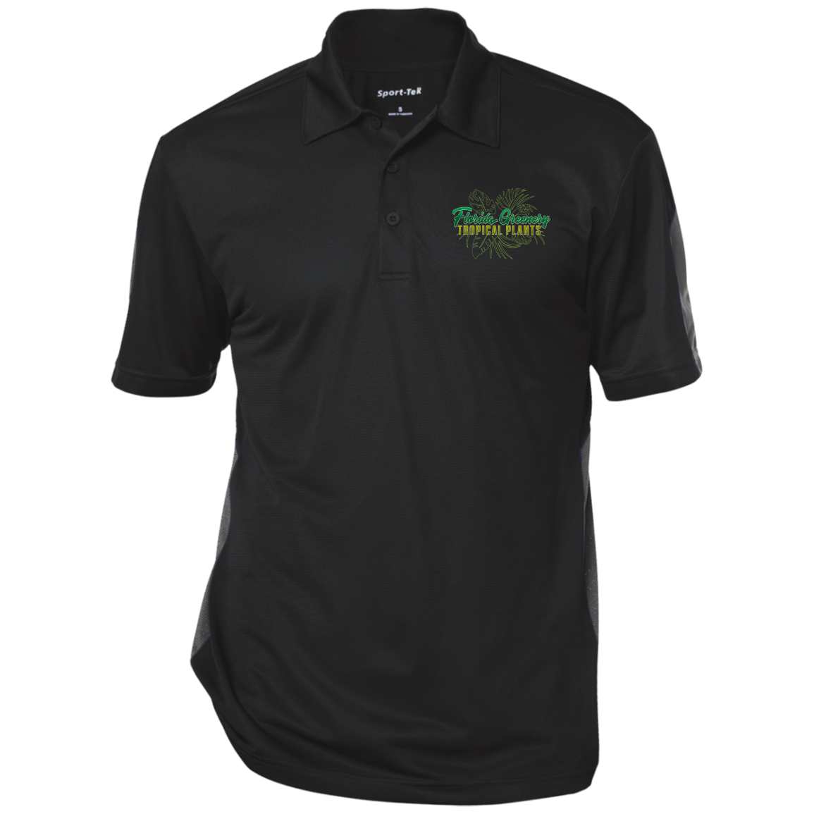 FLORIDA GREENERY ST695 Performance Textured Three-Button Polo