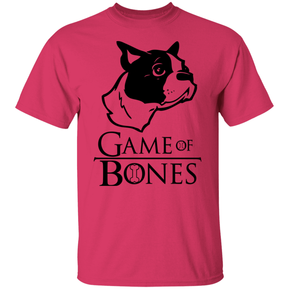 GAME OF BONES BOSTON TERRIER DOG TEE