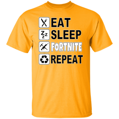 EAT SLEEP FORTNITE REPEAT TEE