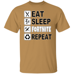 EAT SLEEP FORTNITE REPEAT TEE