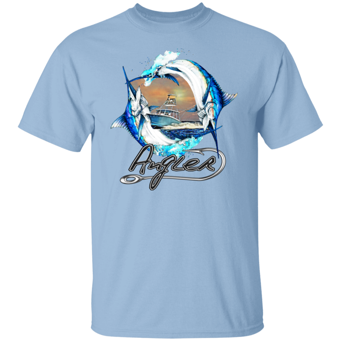 ANGLER DOUBLE MARLIN FISHING TEE
