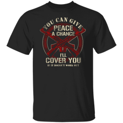 GIVE PEACE A CHANCE GUN TEE