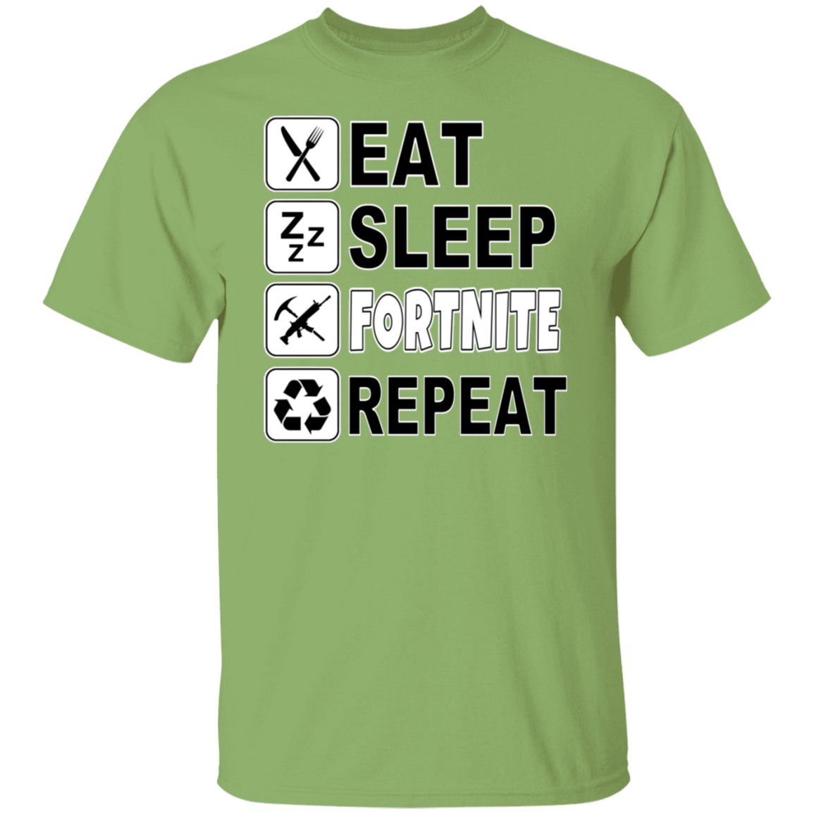 EAT SLEEP FORTNITE REPEAT TEE
