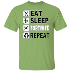 EAT SLEEP FORTNITE REPEAT TEE