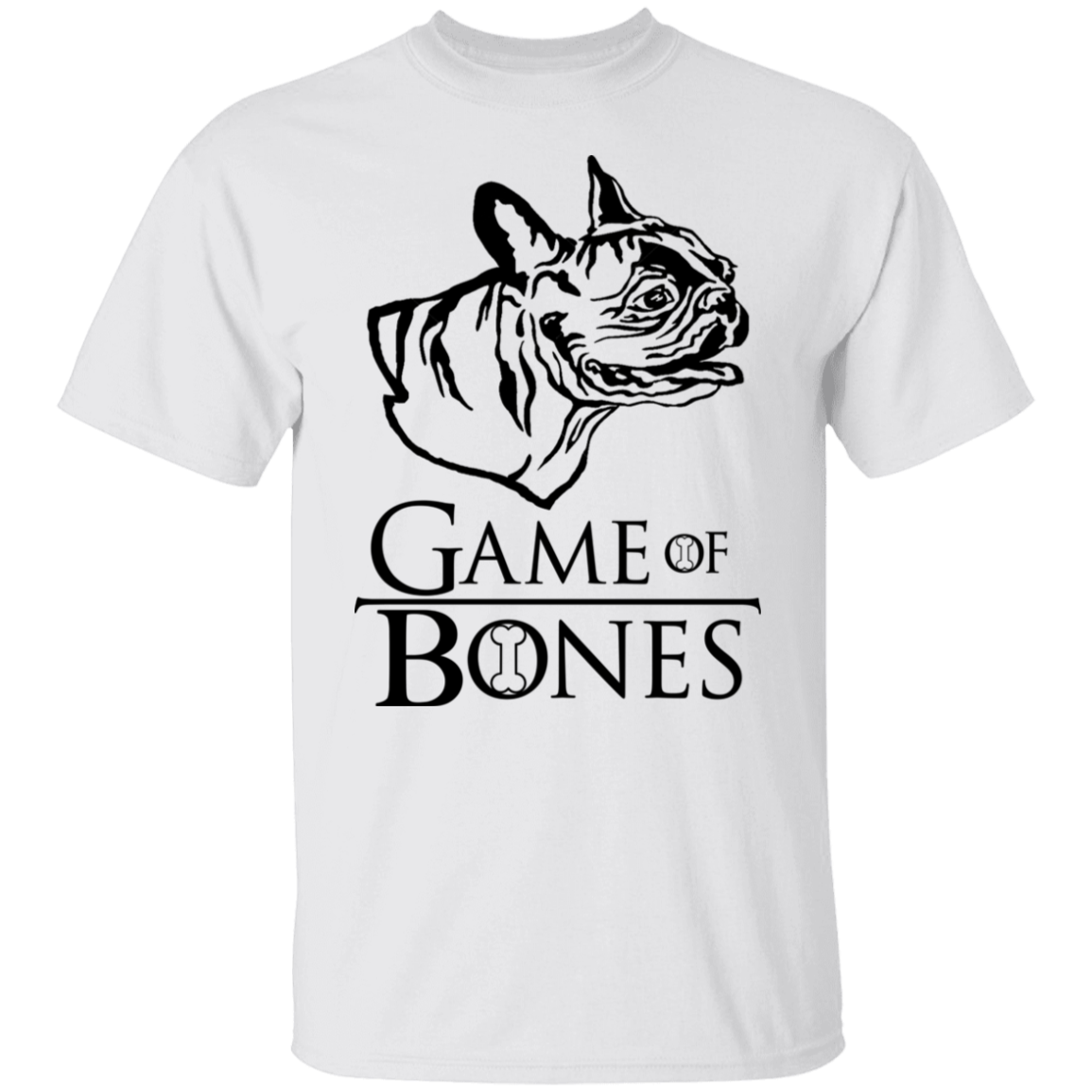 GAME OF BONES FRENCH BULLDOG DOG TEE
