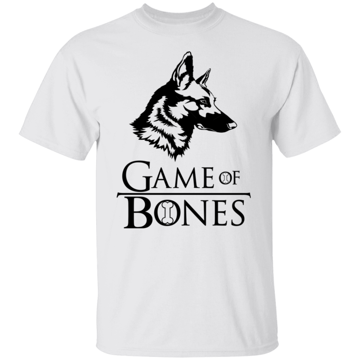 GAME OF BONES GERMAN SHEPARD DOG TEE