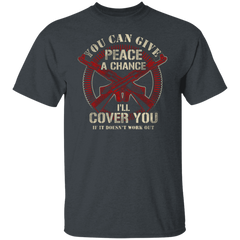 GIVE PEACE A CHANCE GUN TEE