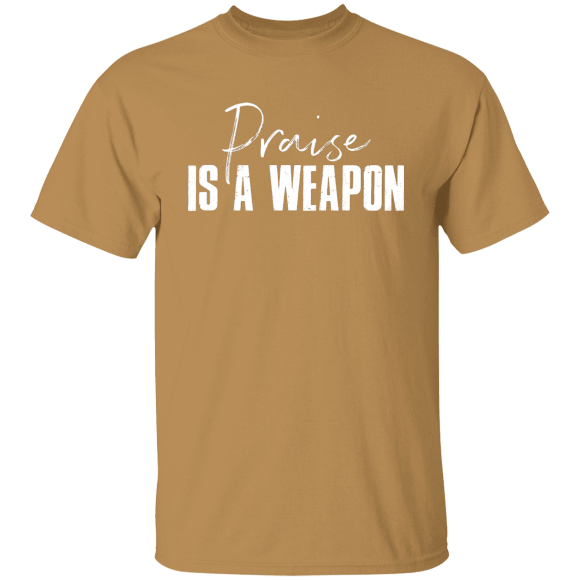 PRAISE IS A WEAPON TEE