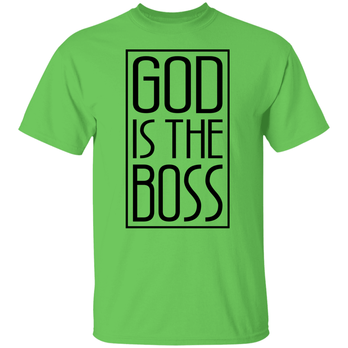 GOD IS THE BOSS BLK TEE