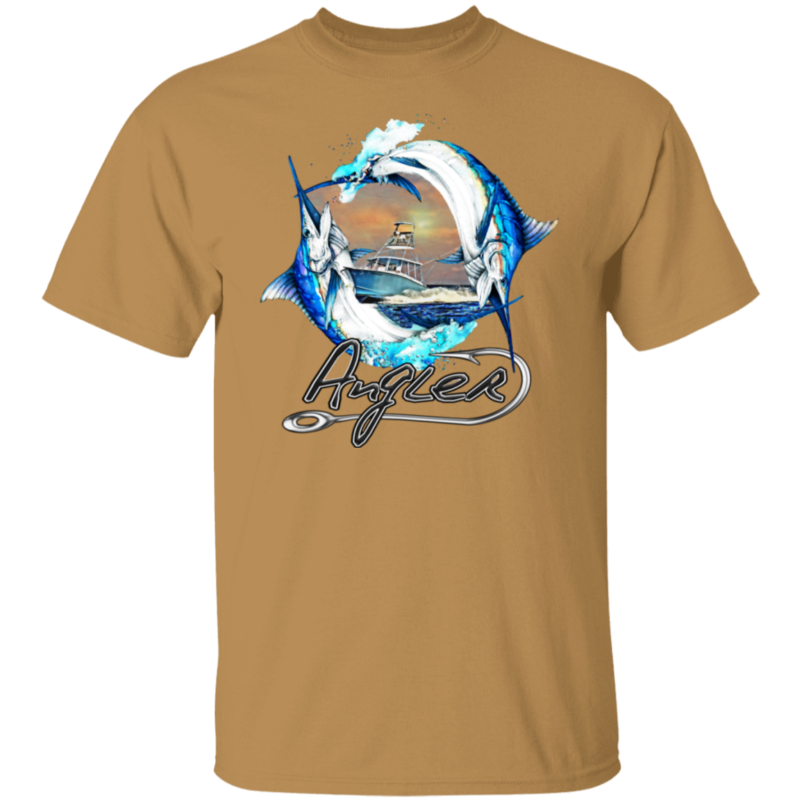 ANGLER DOUBLE MARLIN FISHING TEE